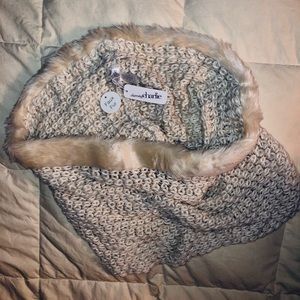 NWT Faux Fur Infinity Scarf